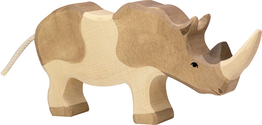 Holz Spielfigur Nashorn von Holztiger bei BioKinder