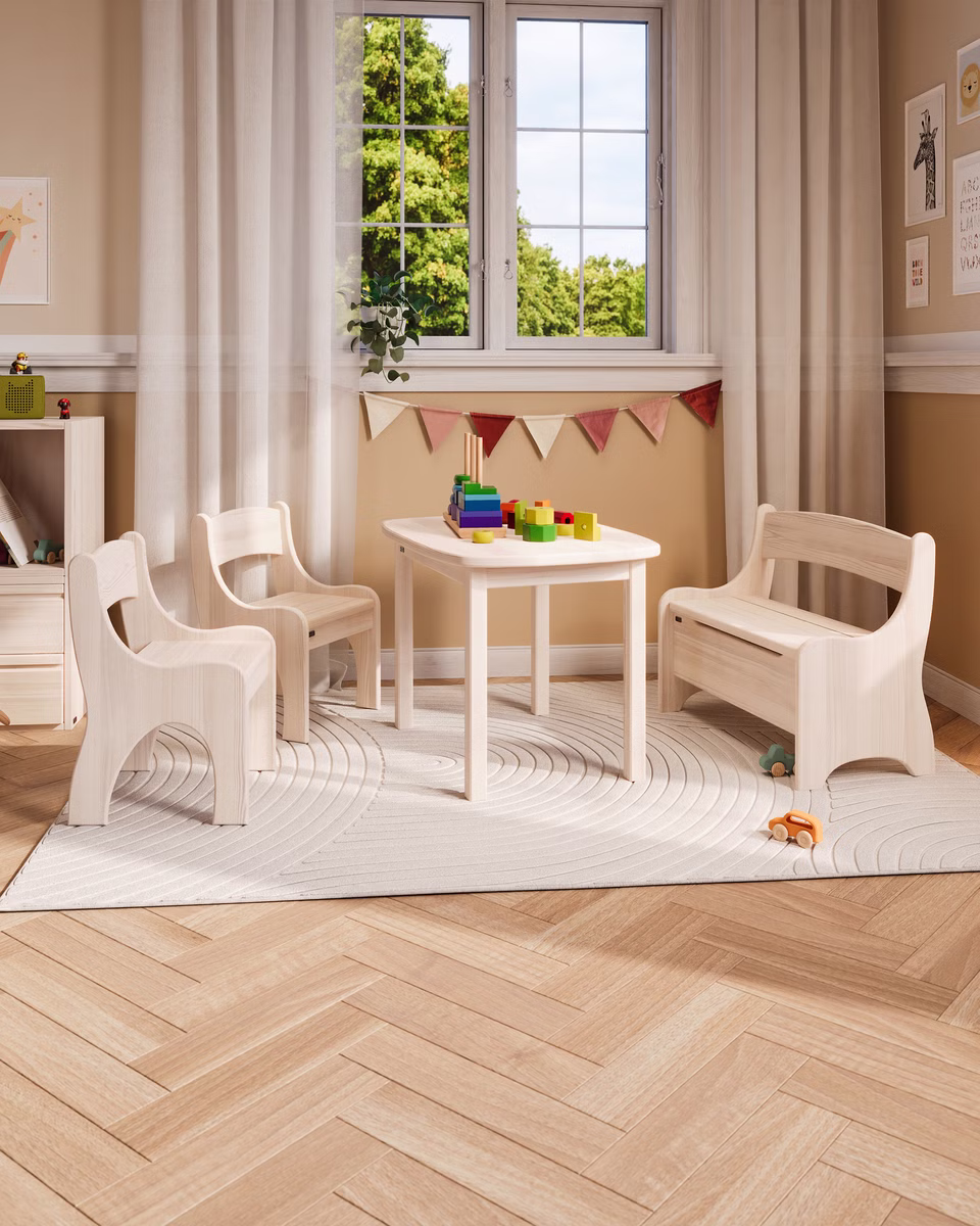 Levin Sitzgruppe Tisch, Bank & 2x Stuhl Levin Sitzgruppe Tisch, Bank & 2x Stuhl sb