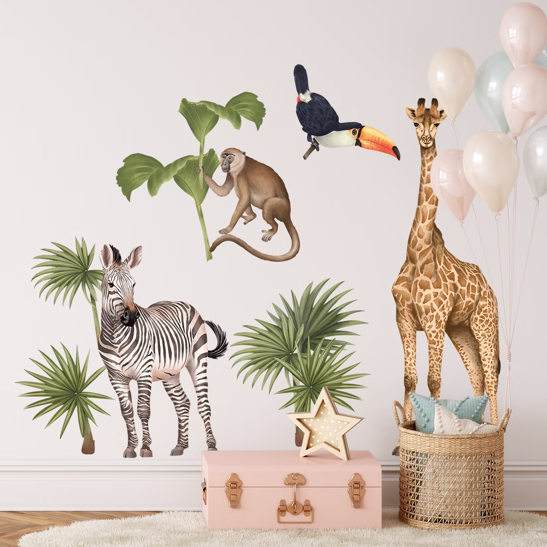 Wandsticker Set Safari Giraffe Wandsticker Set Safari Giraffe sb