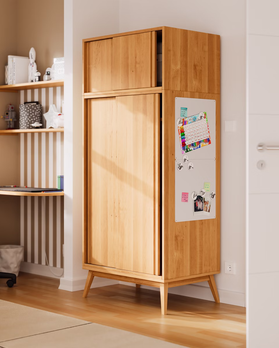 Laura Retro Schiebetürenschrank 55 cm Tiefe Laura Retro Schiebetürenschrank 55 cm Tiefe sb
