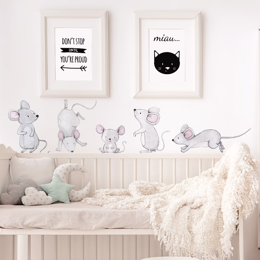 Wandsticker Mäuse Familie Wandsticker Mäuse Familie sb