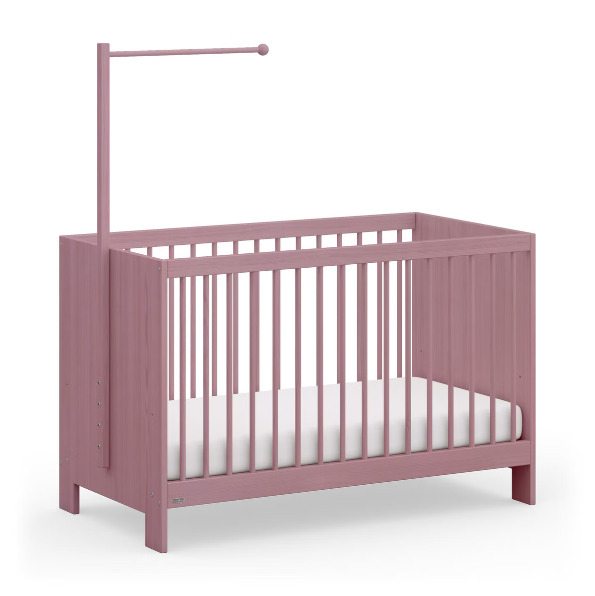 Niklas Babybett 60x120 cm mit Betthimmel-Stange Niklas Babybett 60x120 cm mit Betthimmel-Stange sb