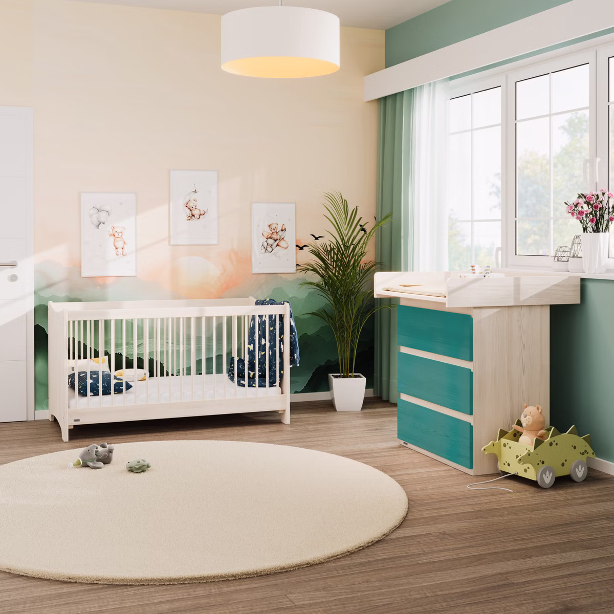 Starter-Set Finn Babybett und Wickelkommode Starter-Set Finn Babybett und Wickelkommode