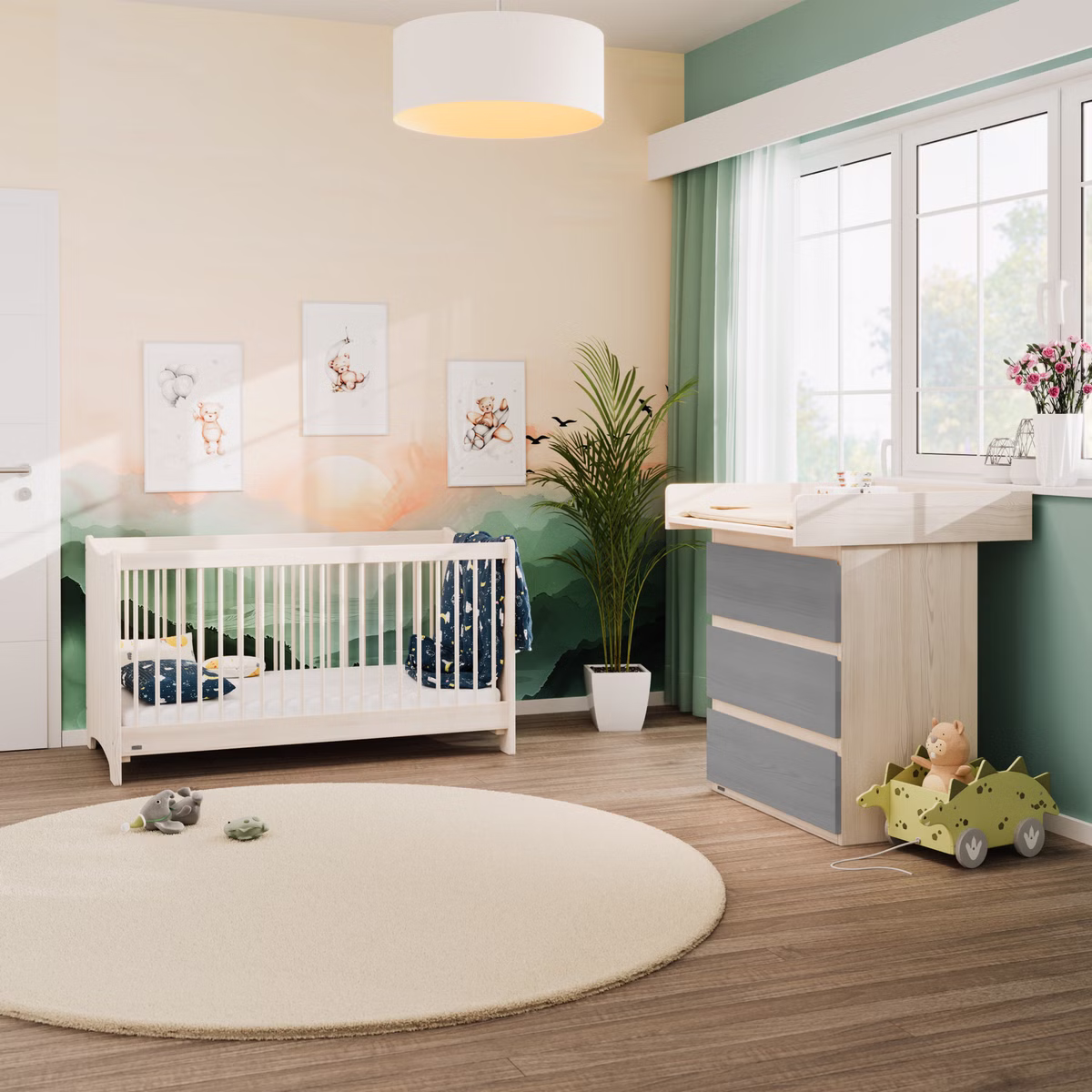 Starter-Set Finn Babybett und Wickelkommode Starter-Set Finn Babybett und Wickelkommode