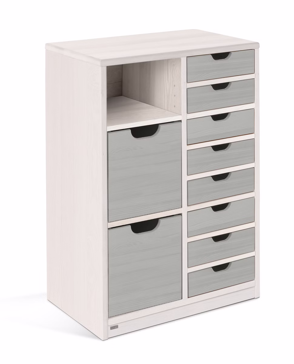 Robin Regal schmal Set 10, mit Regalboxen & Schubladen Robin Regal schmal Set 10, mit Regalboxen & Schubladen