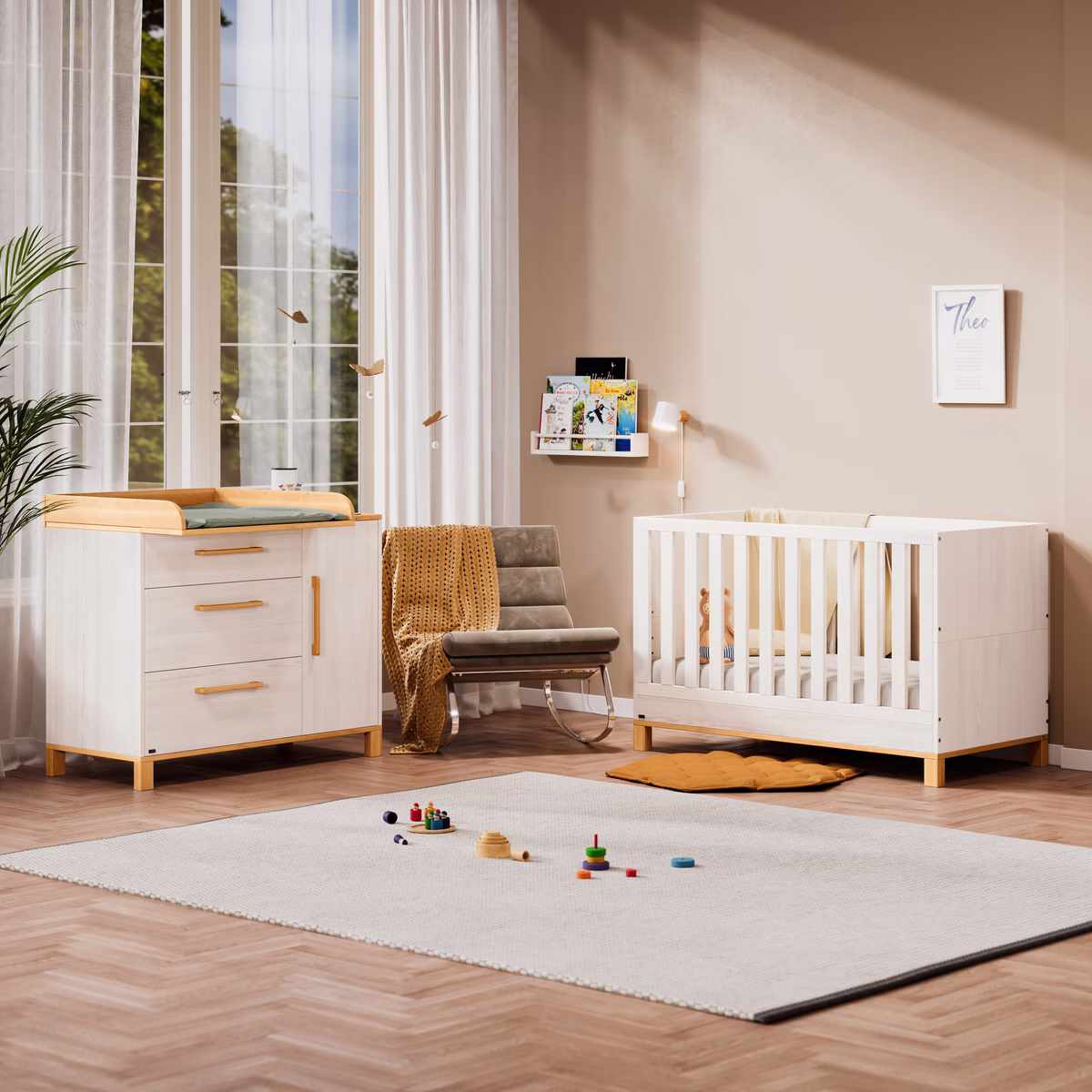 Starter-Set Theo Babybett und Wickelkommode Starter-Set Theo Babybett und Wickelkommode