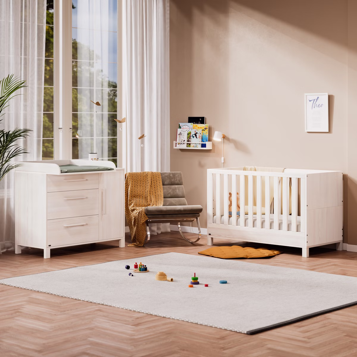 Starter-Set Theo Babybett und Wickelkommode Starter-Set Theo Babybett und Wickelkommode