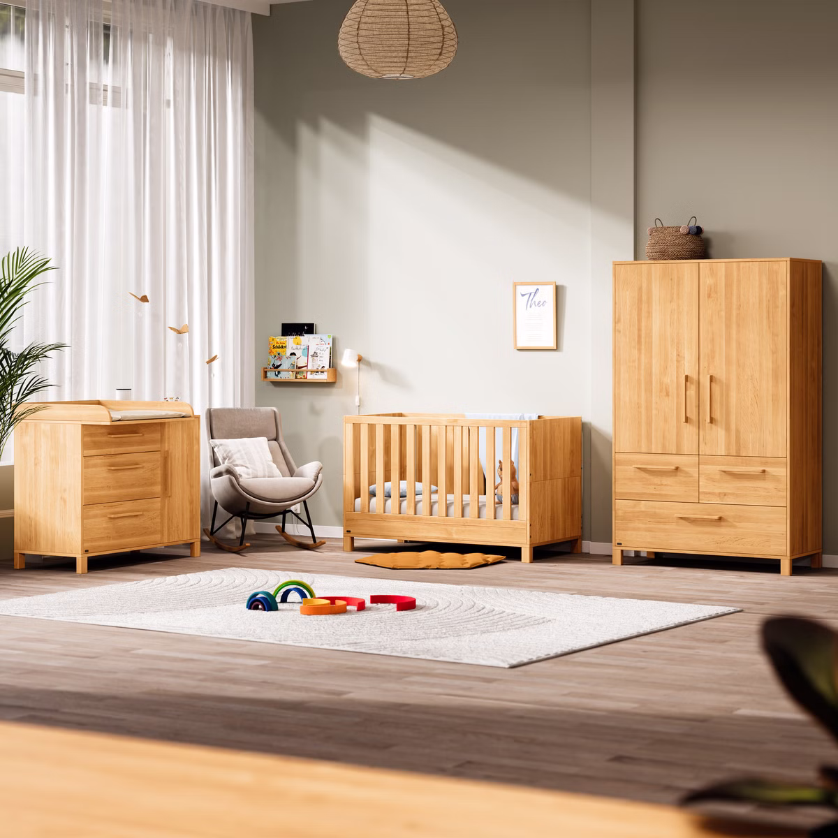 Set Theo Babyzimmer mit bionik Matratze Set Theo Babyzimmer mit bionik Matratze