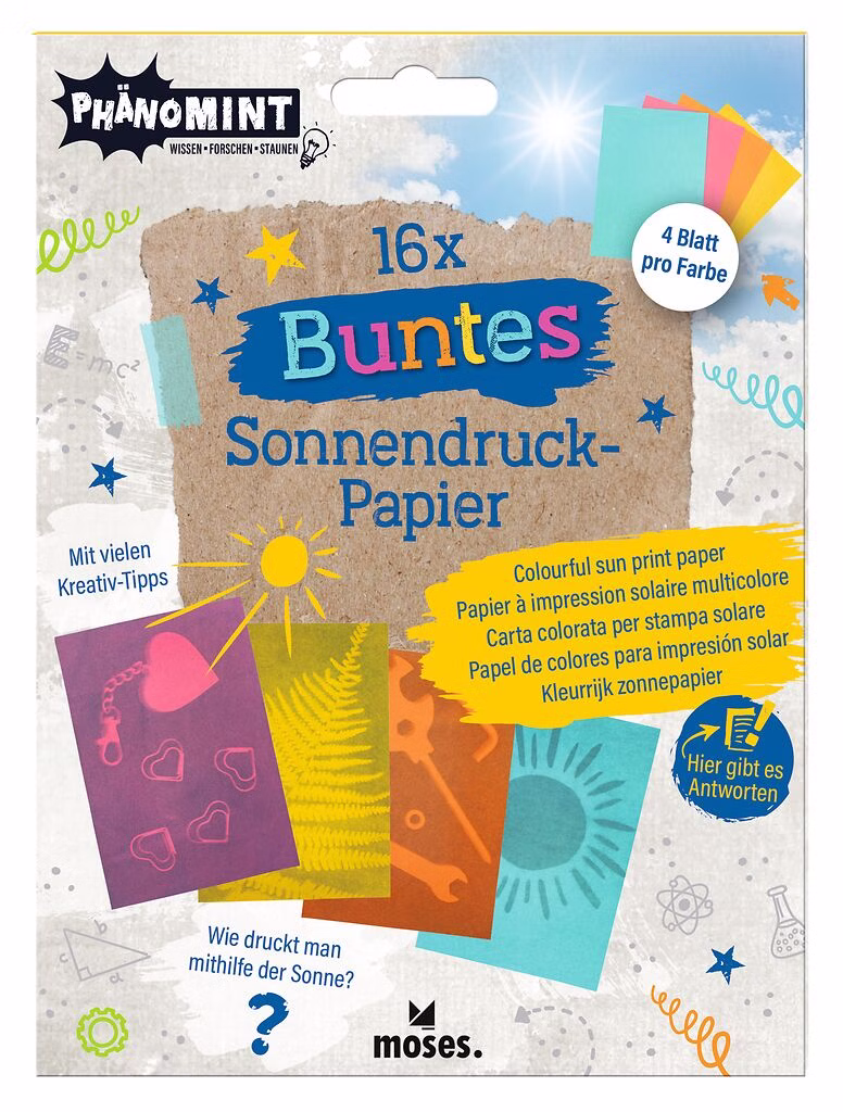 Buntes Sonnendruckpapier Buntes Sonnendruckpapier
