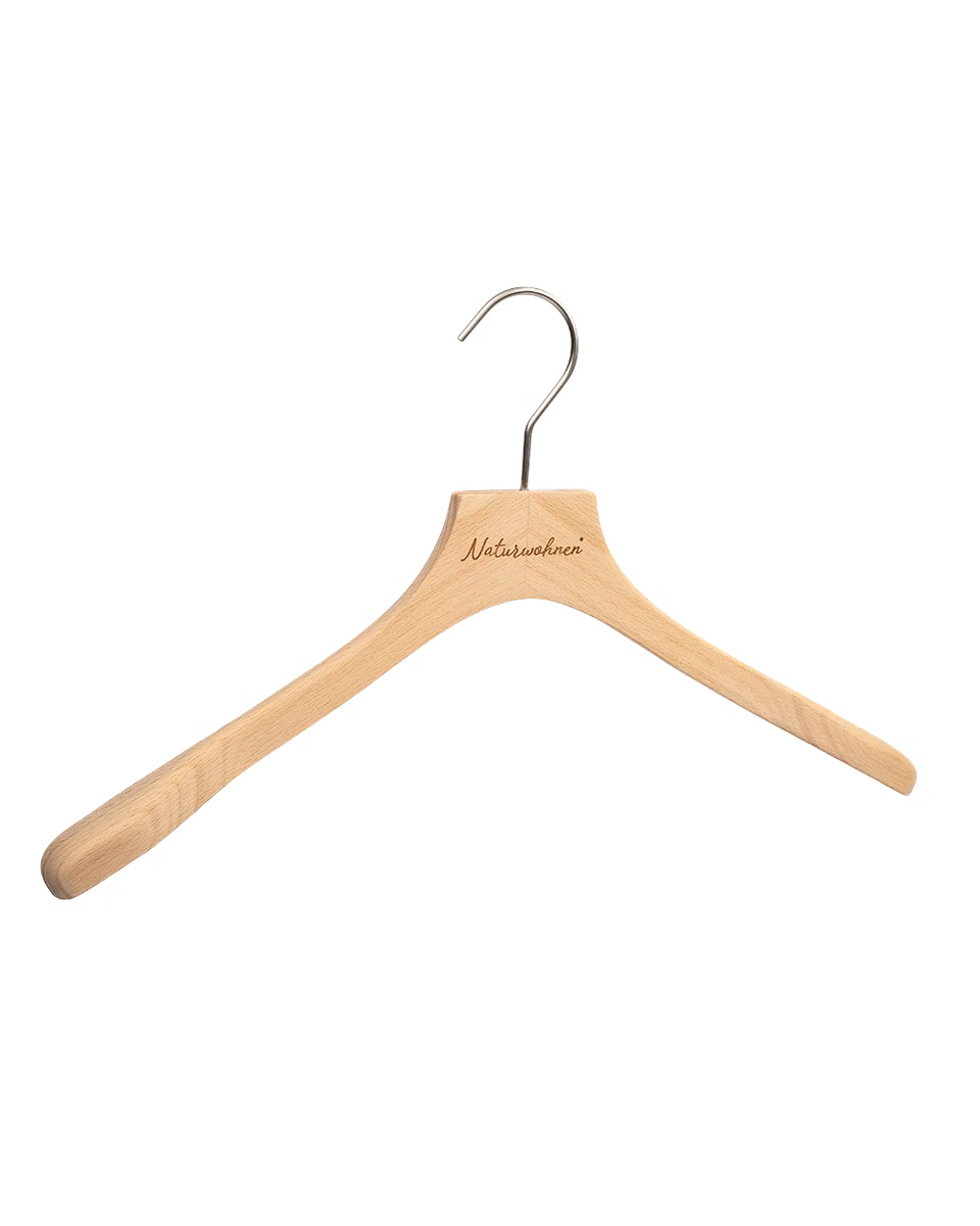 Massivholz-Kleiderbügel 43 cm flach fs
